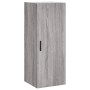 Tall gray Sonoma plywood sideboard 34.5x34x180 cm by vidaXL, Sideboards - Ref: Foro24-3198999, Price: 97,99 €, Discount: %