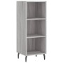 Tall gray Sonoma plywood sideboard 34.5x34x180 cm by vidaXL, Sideboards - Ref: Foro24-3198999, Price: 97,99 €, Discount: %