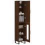 Tall oak brown plywood highboard 34.5x34x180 cm by vidaXL, Sideboards - Ref: Foro24-3199072, Price: 107,99 €, Discount: %