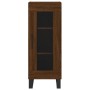 Aparador alto madera contrachapada roble marrón 34,5x34x180 cm de vidaXL, Aparadores - Ref: Foro24-3199072, Precio: 103,30 €,...