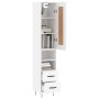 Aparador alto madera contrachapada blanco 34,5x34x180 cm de vidaXL, Aparadores - Ref: Foro24-3200289, Precio: 103,48 €, Descu...