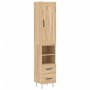 Sonoma oak plywood sideboard 34.5x34x180 cm by vidaXL, Sideboards - Ref: Foro24-3200292, Price: 97,82 €, Discount: %