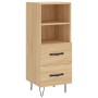 Sonoma oak plywood sideboard 34.5x34x180 cm by vidaXL, Sideboards - Ref: Foro24-3200292, Price: 97,82 €, Discount: %