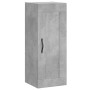 Aparador de madera contrachapada gris hormigón 34,5x34x180 cm de vidaXL, Aparadores - Ref: Foro24-3200293, Precio: 98,95 €, D...