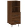 Aparador alto madera contrachapada roble marrón 34,5x34x180 cm de vidaXL, Aparadores - Ref: Foro24-3200296, Precio: 102,29 €,...