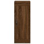 Aparador alto madera contrachapada roble marrón 34,5x34x180 cm de vidaXL, Aparadores - Ref: Foro24-3200296, Precio: 102,29 €,...