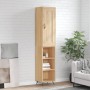 Aparador de madera contrachapada roble Sonoma 34,5x34x180 cm de vidaXL, Aparadores - Ref: Foro24-3200300, Precio: 84,77 €, De...