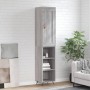 Aparador alto madera contrachapada gris Sonoma 34,5x34x180 cm de vidaXL, Aparadores - Ref: Foro24-3200303, Precio: 88,08 €, D...