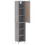 Aparador alto madera contrachapada gris Sonoma 34,5x34x180 cm de vidaXL, Aparadores - Ref: Foro24-3200303, Precio: 88,08 €, D...