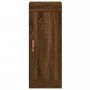 Aparador alto madera contrachapada roble marrón 34,5x34x180 cm de vidaXL, Aparadores - Ref: Foro24-3200304, Precio: 98,32 €, ...