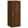 Aparador alto madera contrachapada roble marrón 34,5x34x180 cm de vidaXL, Aparadores - Ref: Foro24-3200304, Precio: 98,32 €, ...