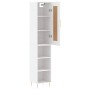 Tall white plywood sideboard 34.5x34x180 cm by vidaXL, Sideboards - Ref: Foro24-3200313, Price: 84,99 €, Discount: %