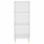 Aparador alto madera contrachapada blanco brillo 34,5x34x180 cm de vidaXL, Aparadores - Ref: Foro24-3200315, Precio: 94,23 €,...