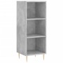 Aparador de madera contrachapada gris hormigón 34,5x34x180 cm de vidaXL, Aparadores - Ref: Foro24-3200317, Precio: 84,52 €, D...