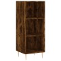 Aparador de madera contrachapada roble ahumado 34,5x34x180 cm de vidaXL, Aparadores - Ref: Foro24-3200318, Precio: 84,81 €, D...