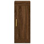 Aparador alto madera contrachapada roble marrón 34,5x34x180 cm de vidaXL, Aparadores - Ref: Foro24-3200320, Precio: 86,99 €, ...