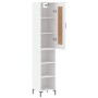 Aparador alto madera contrachapada blanco 34,5x34x180 cm de vidaXL, Aparadores - Ref: Foro24-3200321, Precio: 95,51 €, Descue...