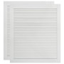 Wardrobe door slats 2 pcs white pine wood 61.5x49.4 cm by vidaXL, cabinet doors - Ref: Foro24-151155, Price: 61,98 €, Discoun...