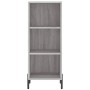 Aparador alto madera contrachapada gris Sonoma 34,5x34x180 cm de vidaXL, Aparadores - Ref: Foro24-3200335, Precio: 93,12 €, D...