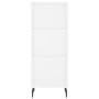 Tall white plywood sideboard 34.5x34x180 cm by vidaXL, Sideboards - Ref: Foro24-3200337, Price: 91,78 €, Discount: %