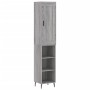 Aparador alto madera contrachapada gris Sonoma 34,5x34x180 cm de vidaXL, Aparadores - Ref: Foro24-3200343, Precio: 92,99 €, D...