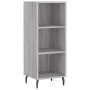 Aparador alto madera contrachapada gris Sonoma 34,5x34x180 cm de vidaXL, Aparadores - Ref: Foro24-3200343, Precio: 92,99 €, D...