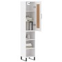 Tall white plywood highboard 34.5x34x180 cm by vidaXL, Sideboards - Ref: Foro24-3200345, Price: 90,99 €, Discount: %