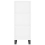 Tall white plywood highboard 34.5x34x180 cm by vidaXL, Sideboards - Ref: Foro24-3200345, Price: 90,99 €, Discount: %