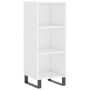 Tall white glossy plywood sideboard 34.5x34x180 cm by vidaXL, Sideboards - Ref: Foro24-3200347, Price: 99,53 €, Discount: %