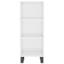 Tall white glossy plywood sideboard 34.5x34x180 cm by vidaXL, Sideboards - Ref: Foro24-3200347, Price: 99,53 €, Discount: %