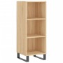 Aparador de madera contrachapada roble Sonoma 34,5x34x180 cm de vidaXL, Aparadores - Ref: Foro24-3200348, Precio: 86,99 €, De...