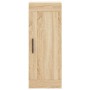 Aparador de madera contrachapada roble Sonoma 34,5x34x180 cm de vidaXL, Aparadores - Ref: Foro24-3200348, Precio: 86,99 €, De...