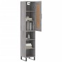 Aparador alto madera contrachapada gris Sonoma 34,5x34x180 cm de vidaXL, Aparadores - Ref: Foro24-3200351, Precio: 90,99 €, D...