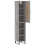 Aparador alto madera contrachapada gris Sonoma 34,5x34x180 cm de vidaXL, Aparadores - Ref: Foro24-3200351, Precio: 90,99 €, D...