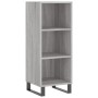 Aparador alto madera contrachapada gris Sonoma 34,5x34x180 cm de vidaXL, Aparadores - Ref: Foro24-3200351, Precio: 90,99 €, D...