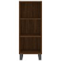 Aparador alto madera contrachapada roble marrón 34,5x34x180 cm de vidaXL, Aparadores - Ref: Foro24-3200352, Precio: 91,38 €, ...