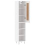 Tall white plywood highboard 34.5x34x180 cm by vidaXL, Sideboards - Ref: Foro24-3200353, Price: 85,86 €, Discount: %