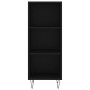 Aparador de madera contrachapada negro 34,5x34x180 cm de vidaXL, Aparadores - Ref: Foro24-3200354, Precio: 83,95 €, Descuento: %