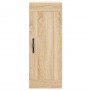 Aparador de madera contrachapada roble Sonoma 34,5x34x180 cm de vidaXL, Aparadores - Ref: Foro24-3200356, Precio: 80,73 €, De...