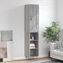 Aparador alto madera contrachapada gris Sonoma 34,5x34x180 cm de vidaXL, Aparadores - Ref: Foro24-3200359, Precio: 84,05 €, D...