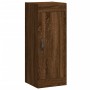 Aparador alto madera contrachapada roble marrón 34,5x34x180 cm de vidaXL, Aparadores - Ref: Foro24-3200360, Precio: 84,99 €, ...