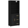 Tall black plywood sideboard 69.5x34x180 cm by vidaXL, Sideboards - Ref: Foro24-3189486, Price: 161,99 €, Discount: %