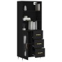 Tall black plywood sideboard 69.5x34x180 cm by vidaXL, Sideboards - Ref: Foro24-3189486, Price: 161,99 €, Discount: %