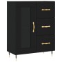 Tall black plywood sideboard 69.5x34x180 cm by vidaXL, Sideboards - Ref: Foro24-3189486, Price: 161,99 €, Discount: %