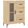 Aparador alto madera contrachapada color roble 69,5x34x180 cm de vidaXL, Aparadores - Ref: Foro24-3189512, Precio: 168,59 €, ...