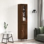 Tall oak brown plywood highboard 34.5x34x180 cm by vidaXL, Sideboards - Ref: Foro24-3199472, Price: 106,09 €, Discount: %