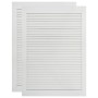 Wardrobe door slats 2 units white pine wood 69x39.4 cm by vidaXL, cabinet doors - Ref: Foro24-151161, Price: 57,51 €, Discoun...