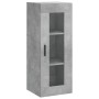 Aparador de madera contrachapada gris hormigón 34,5x34x180 cm de vidaXL, Aparadores - Ref: Foro24-3199381, Precio: 92,27 €, D...