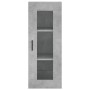 Aparador de madera contrachapada gris hormigón 34,5x34x180 cm de vidaXL, Aparadores - Ref: Foro24-3199381, Precio: 92,27 €, D...