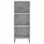 Aparador de madera contrachapada gris hormigón 34,5x34x180 cm de vidaXL, Aparadores - Ref: Foro24-3199381, Precio: 92,27 €, D...